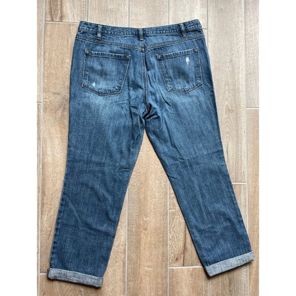 Loft Rolled Cuff Boyfriend Jeans Sz 12 - Picture 5 of 5